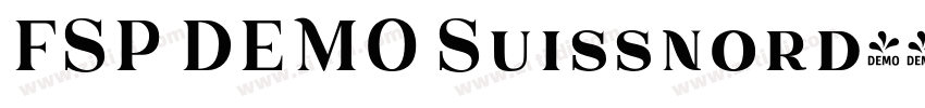 FSP DEMO Suissnord字体转换 FSP DEMO Suissnord字体转换